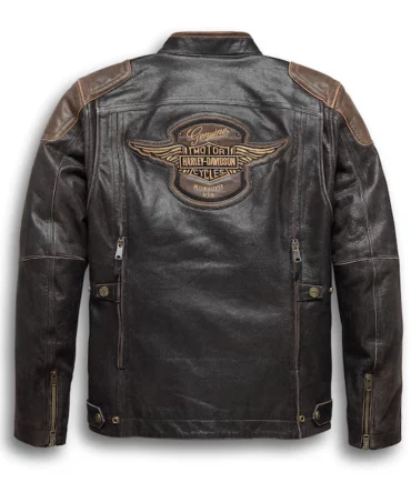 mens-h-d-triple-vent-system-black-trostel-leather-jacket-falcon-jacket-002