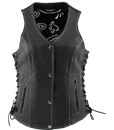 women-paisley-black-side-lace-adjustment-leather-vest-falcon-jacket-001