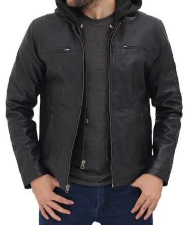 mens-jonathan-black-with-hood-leather-jacket-falcon-jacket-001